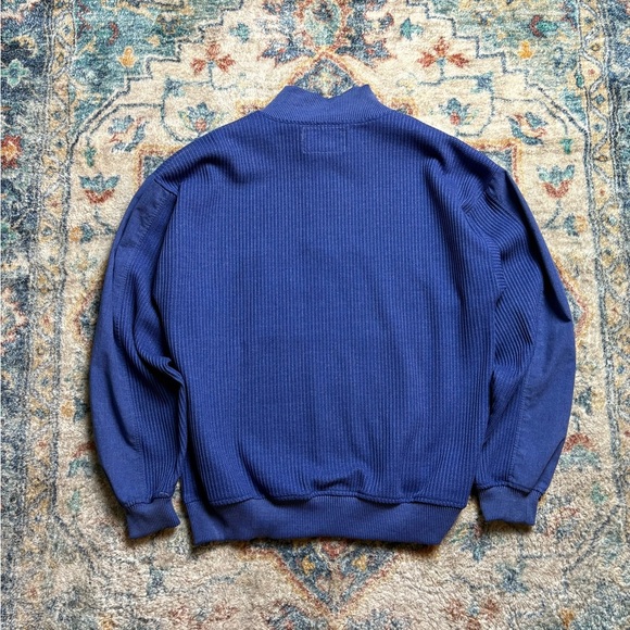 Vintage Xceptions 1/2 Zip-up Textured Crewneck Medium - Picture 2 of 4